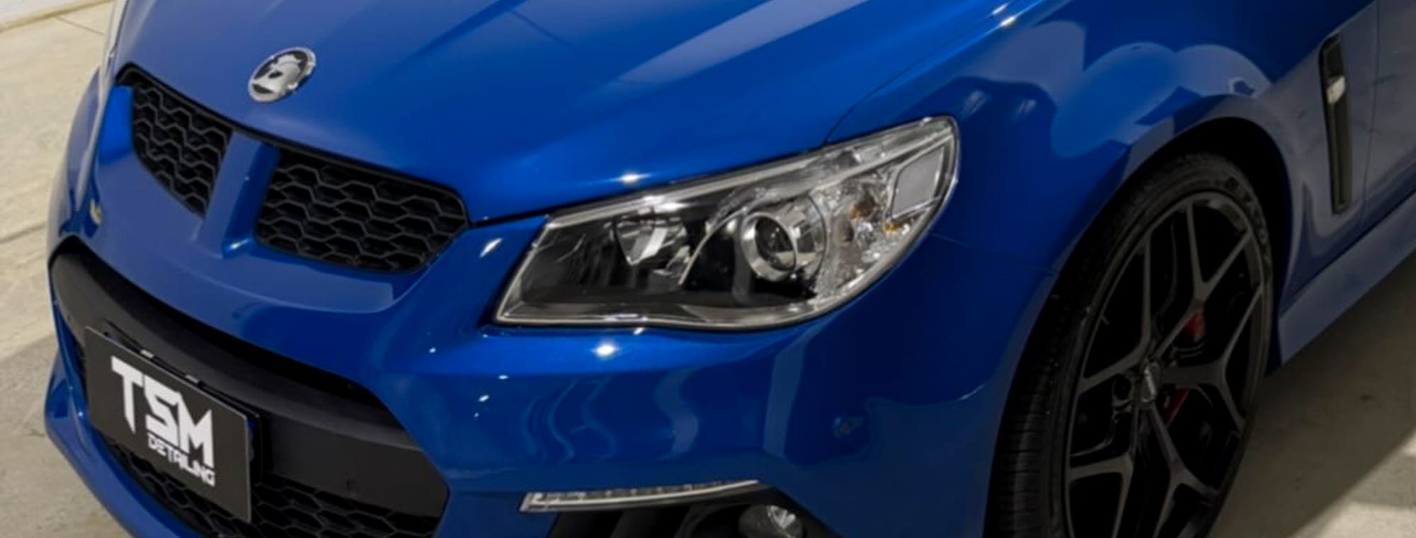 Blue Holden VF Clubsport detailed by TSM Detailing